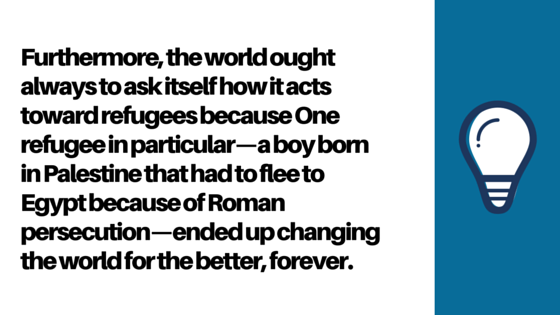 On the Paris Attacks and Syrian Refugees Blog Quote Graphic